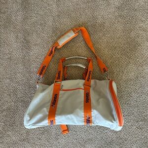 Atlantis Gray Cruise Duffel Bag Silver Accents Gym Travel Sport